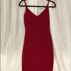 Burgundy dress
